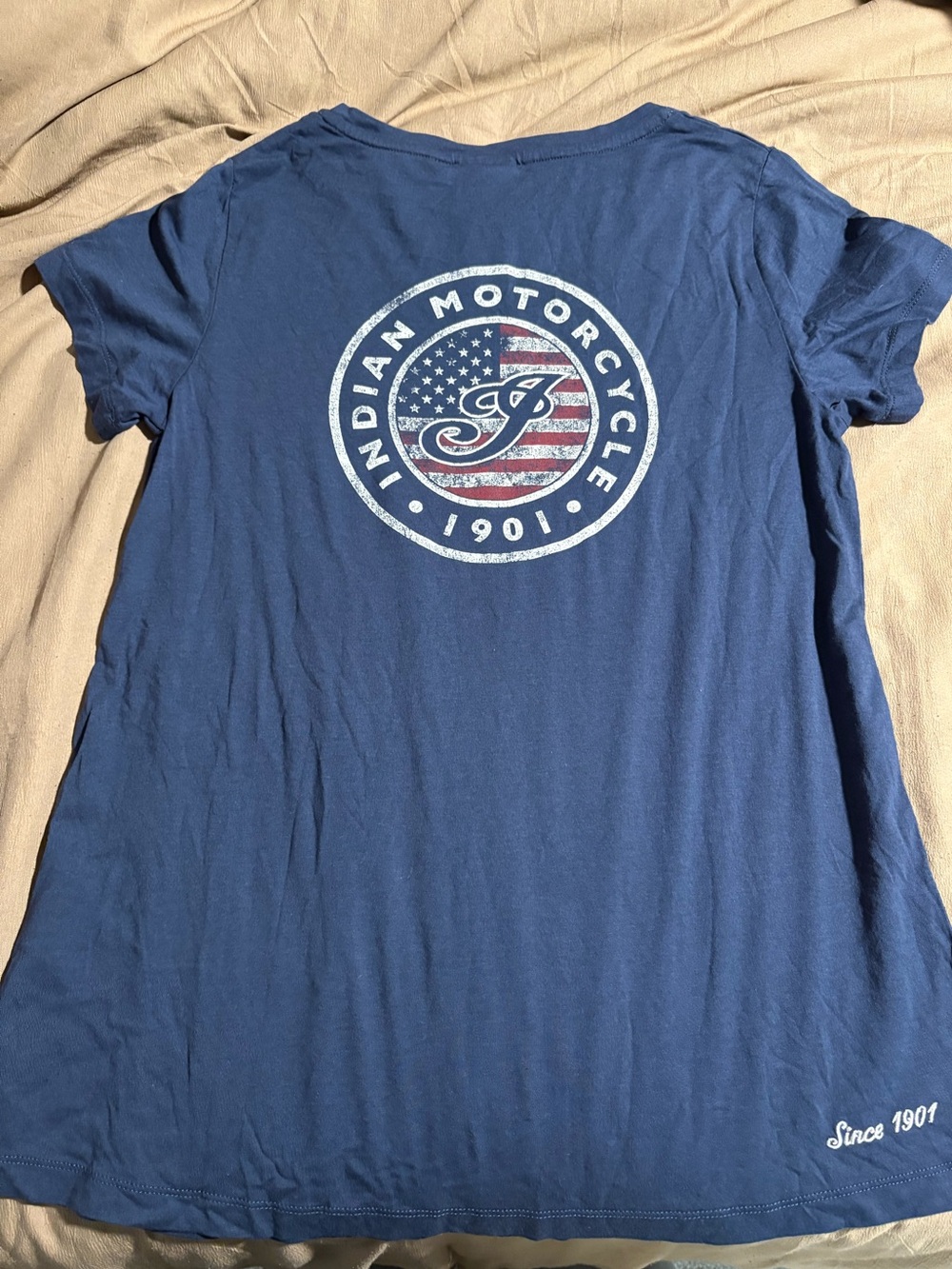 Indian Motorcycle Navy Graphic Logo Tee